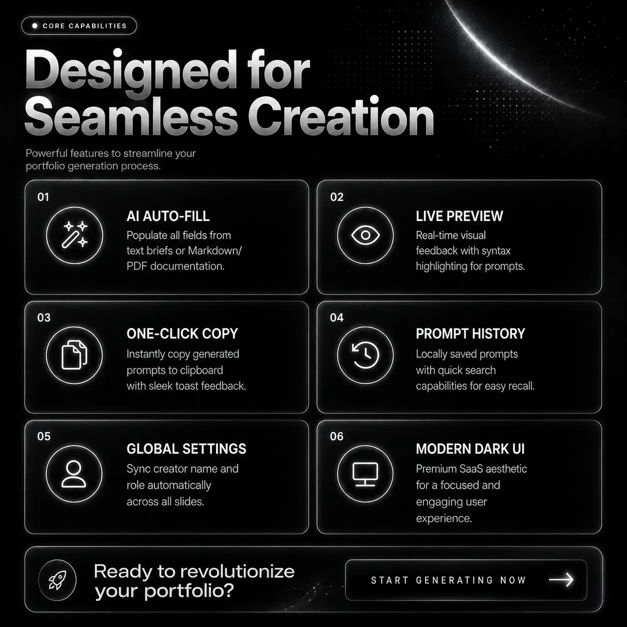 Slide 3 — Features